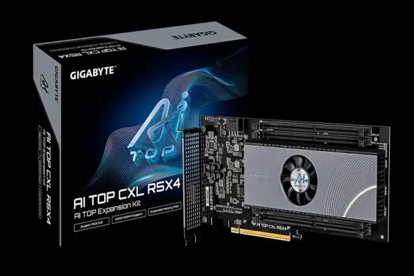 Gigabyte ra mắt thẻ mở rộng CXL 2.0 thêm 512GB DDR5 qua PCIe